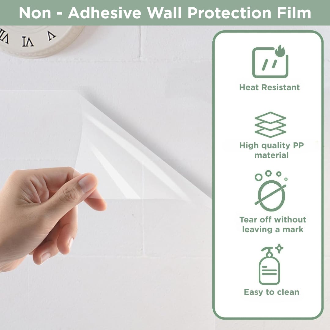 Self- Adhesive Transparent Electrostatic Wall Protection Film Buy 1 Get 1 Free
